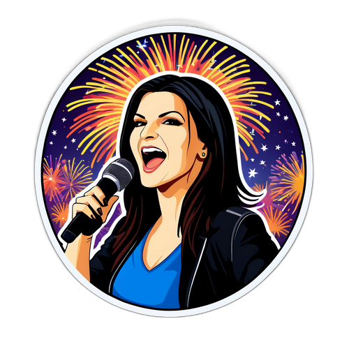 Laura Pausini la festivalul de muzică
