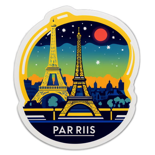 파리 야경 PSG 응원 스티커