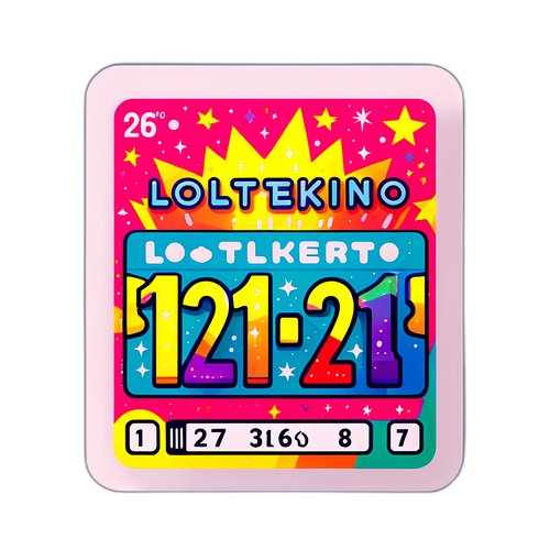 Billete de lotería Telekino colorido