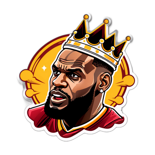 Fierce LeBron James Sticker Design