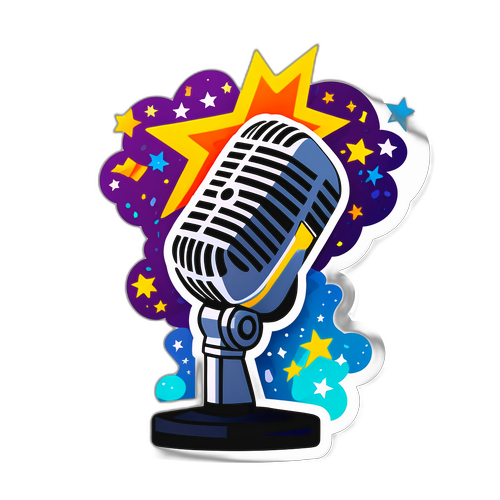 Micrófono y Estrellas