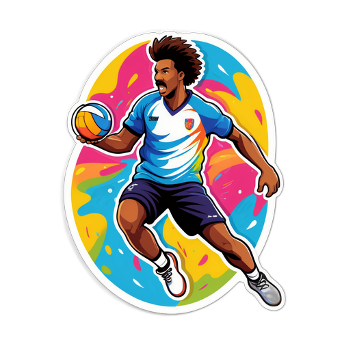 Håndboldspiller i Aktion