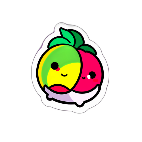 酷酷的果香標貼