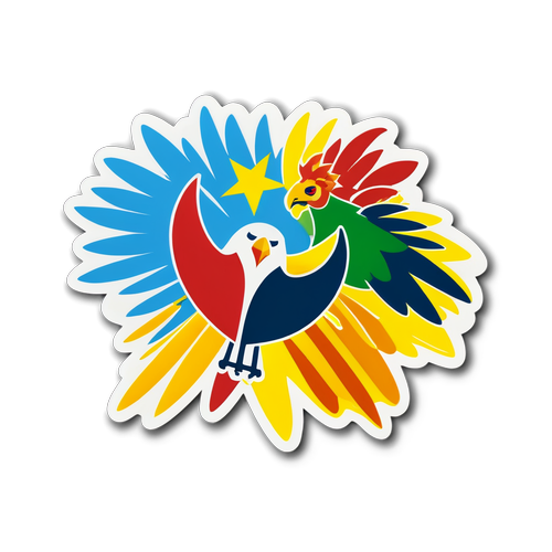 Lazio és Lecce szurkolók színes matricája