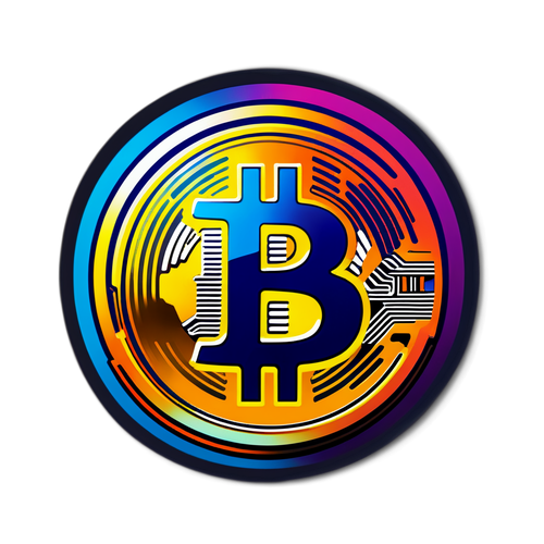 Minimalist Bitcoin Logo Sticker