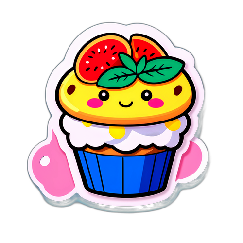 美味しいスイーツのかわいいデザイン