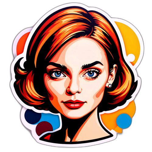 Porte retrato estilizado de Caroline de Toni