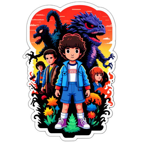 Stranger Things Seizoen 5 Sticker