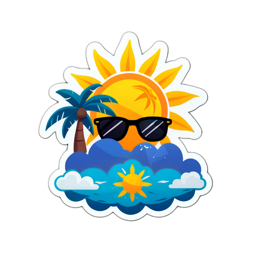Kaibig-ibig na Sticker ng Panahon ng Maynila