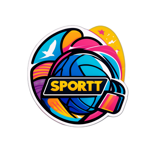 Ilustração moderna do logo Sportv