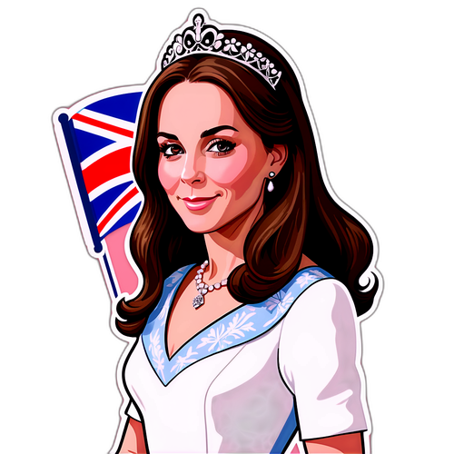 Kate Middleton aranyos portréja