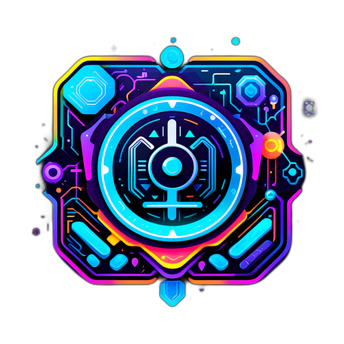 Innowacyjne naklejki z logo ing w futurystycznych grafikach