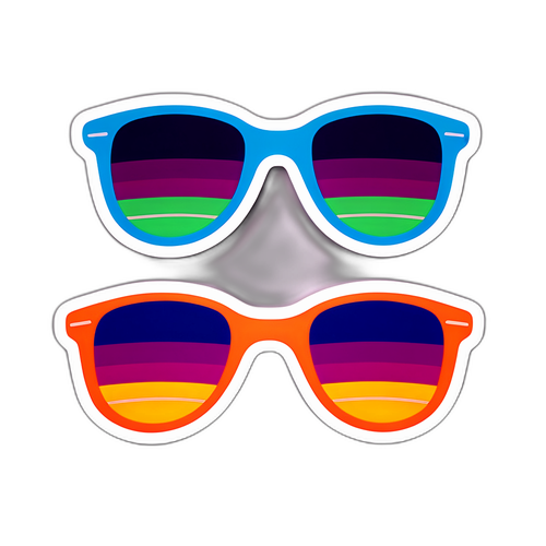 Autocollant Sinner avec lunettes de soleil