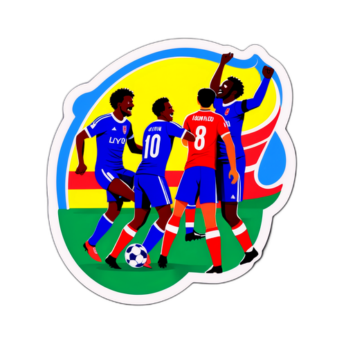 Στιγμές γιορτής κατά τη διάρκεια αγώνα ποδοσφαίρου