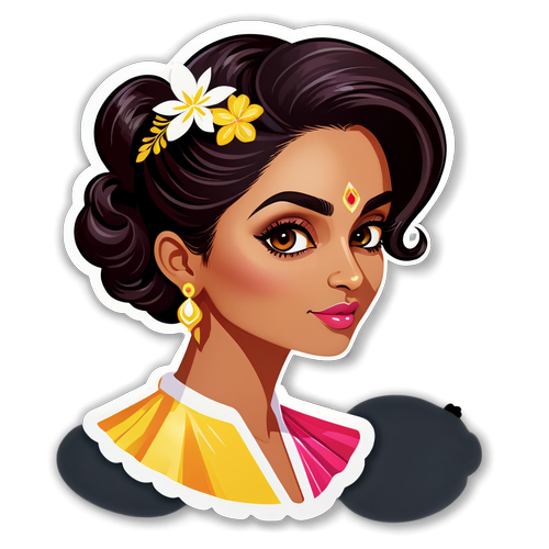 Shocking Elegance: Sticker Art That Captures Shalini Passi’s Grace!