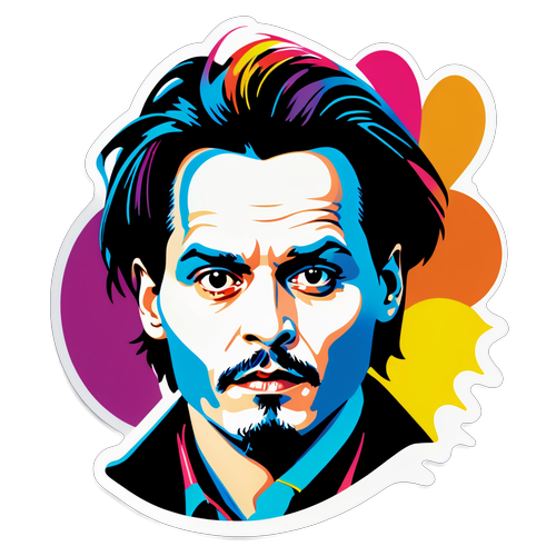 Popkonst hyllning till Johnny Depp