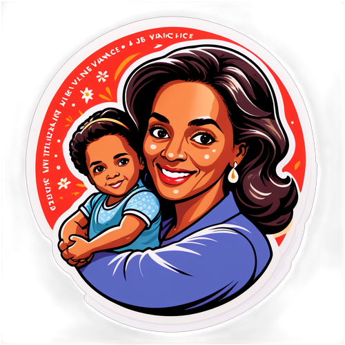 Usha Vance Familie Sticker