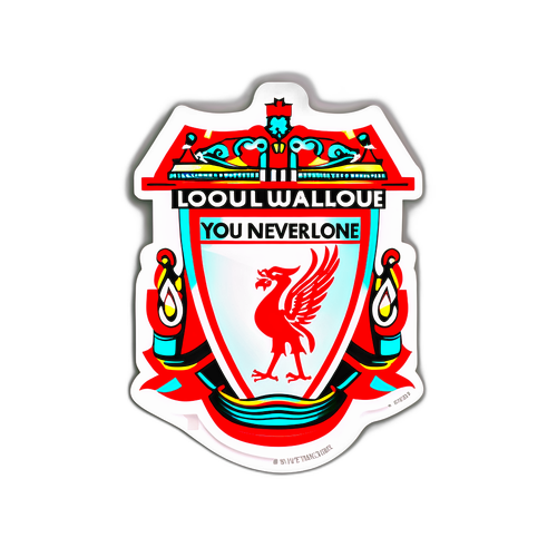 סטיקר מינימליסטי עם סמלה האייקוני של ליברפול