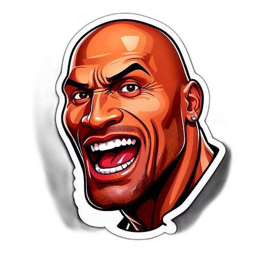 Dwayne Johnson vicces karikatúra