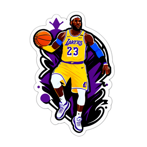 LeBron James Slam Dunk Sticker