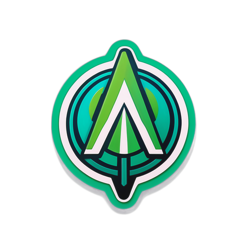 Стікери з логотипом 3i/atlas в сучасному стилі