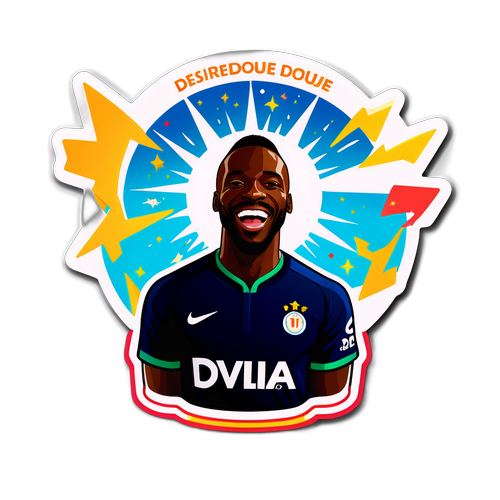 Sticker de célébration de Désiré Doué