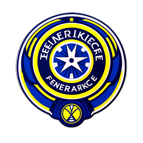 Autoadeziv vibrant cu logo-ul Fenerbahçe