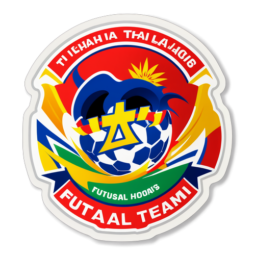 โลโก้ทีมฟุตซอลลีกไทย พร้อมข้อความเชียร์