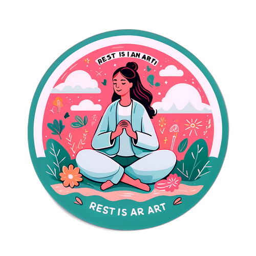 Samolepka pro Evu Holubovou: Odpočinek je umění