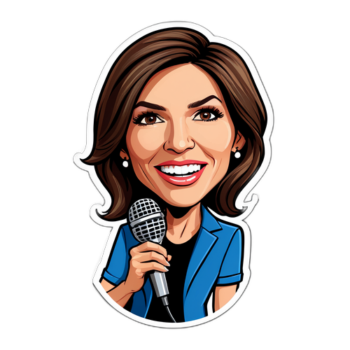 Karikatyr av Kristi Noem