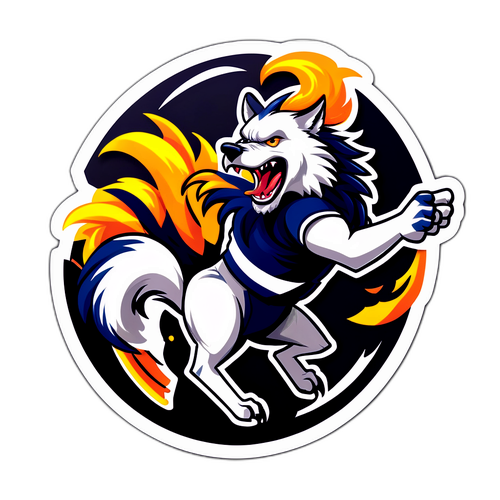 Sticker celebrând meciul Tottenham vs. Wolverhampton