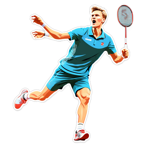 Viktor Axelsen Får Adrenalinet til at Koge: Et Dynamisk Badminton Øjeblik Fanget i Action!