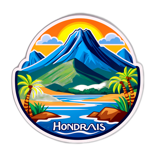 Scenic Sticker of Honduras' Natural Beauty