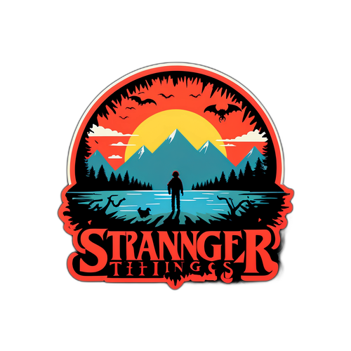Stranger Things Logo Sticker