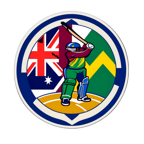Adesivo del Team di Cricket delle Indie Occidentali e Colori Australiani