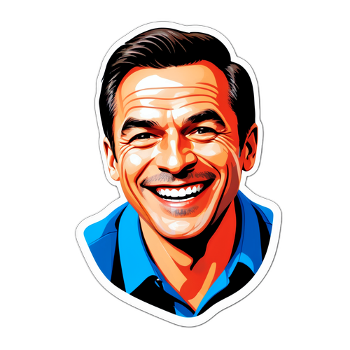 Máté Lékai mosolygós matricája