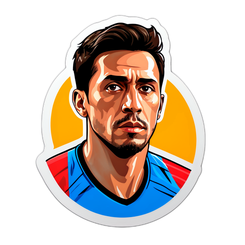 Chân dung David Jiménez trong trang phục thể thao, tập trung trong một trận đấu