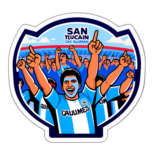 Sticker Celebrando el Partido San Martín de Tucumán - Quilmes