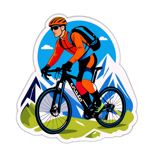 Felix Gall beim Mountainbiken in technischer Ausrüstung