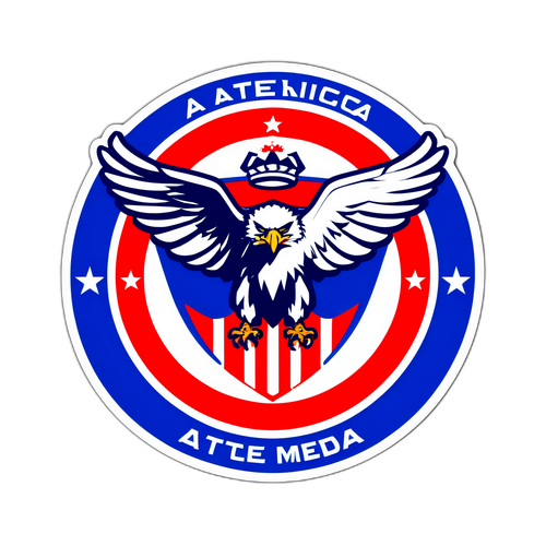 Desain Stiker Club Atlético de Madrid dengan Elang