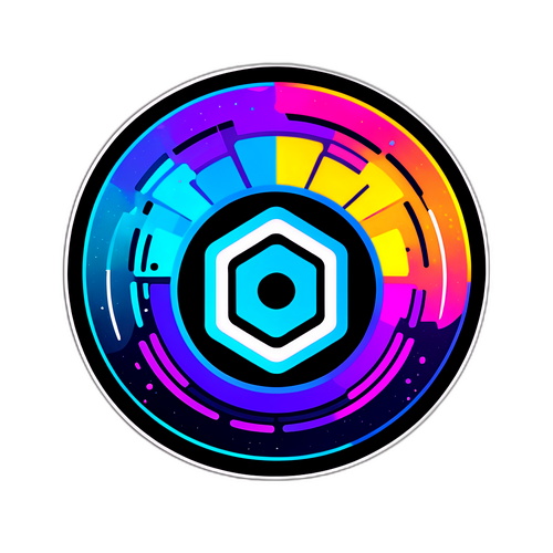 Futuristische Palantir Logo Sticker