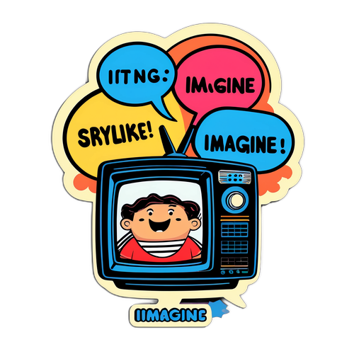 Autocollant Inspiré par une Série Télévision Captivante