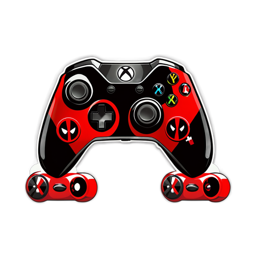 Unleash Your Inner Anti-Hero: The Ultimate Deadpool Xbox Controller Sticker That Gamers Can't Resist!