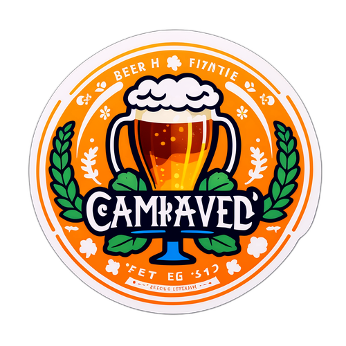 Sticker Festivo de la Feria de la Cerveza 2025