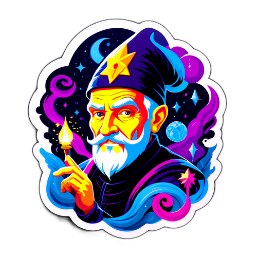 Portrét Ondřeje Novotného s kouzelnými prvky