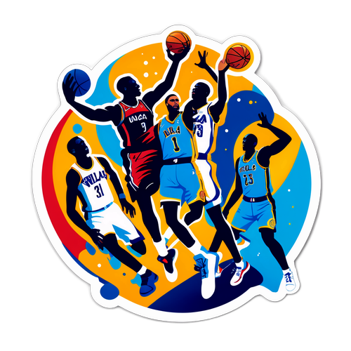 ダイナミックなNBAゲームシーンのデザイン