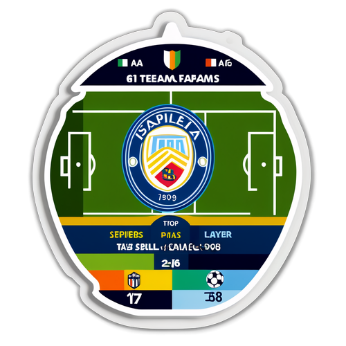 Voetbalveld Ontwerp met Serie A Statistieken