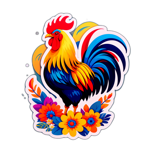 Avental Colorido de Galo