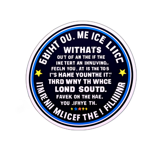 Un autocollant humoristique de 'The Office'