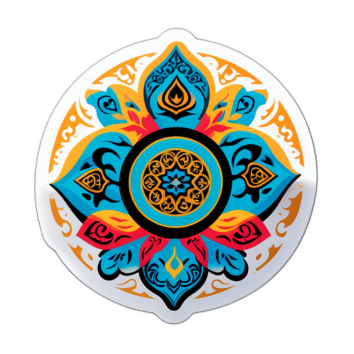 Sticker cu fundal cultural iranian